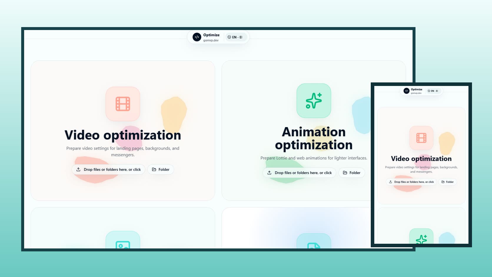 Optimize website on desktop and mobile
